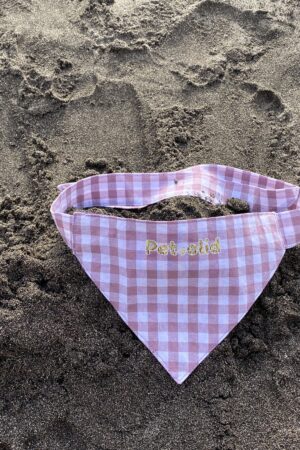 Bandana para perro - vichy morada