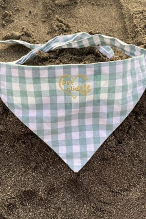 Bandana para perro - vichy verde
